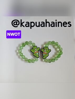 2ct Care Bear Beaded Kids Bracelet Set NWOT